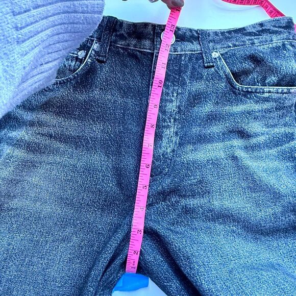 Rag + Bone Miramar Sofie High Waist Cotton Sweatpants Flaire “Jeans”/Washed Blac - Picture 9 of 16